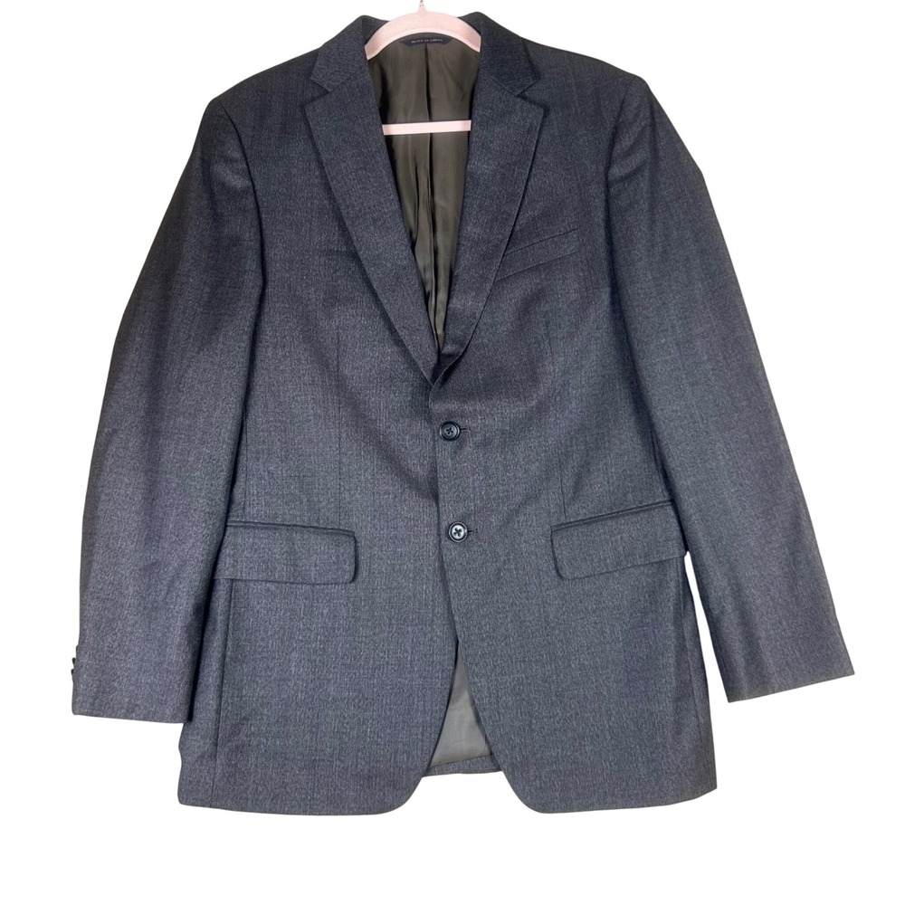 Banana Republic Modern Fit Mens 38R Charcoal Gray‎ Two Button Blazer Sport Coat